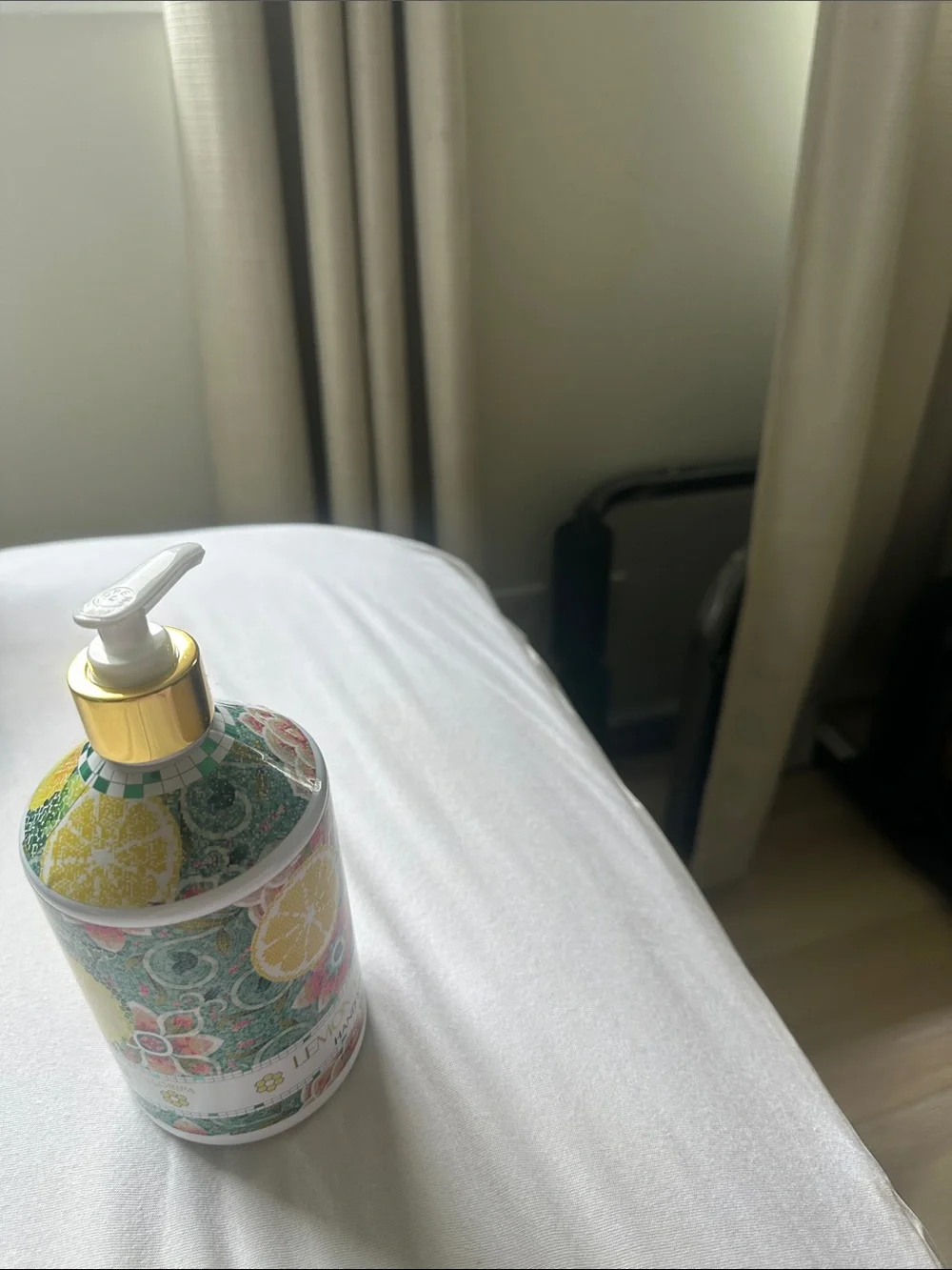 Lemongrass & Citrus Body Moisturizer in Decorative Green Bottle